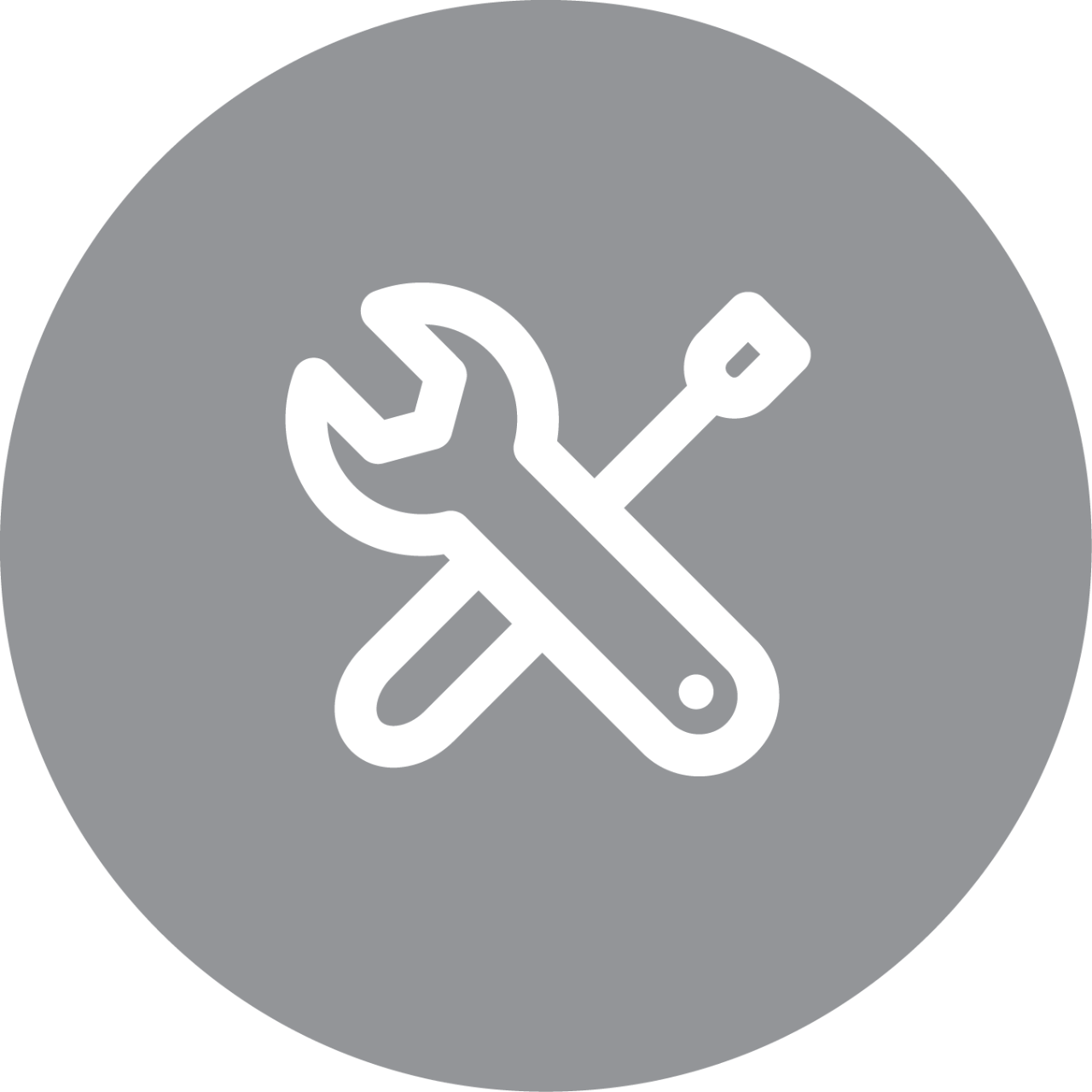 Icône de clé à molette de Tennant